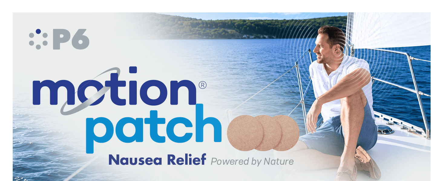 Motion Patch and P6 branding over a boat-day scene